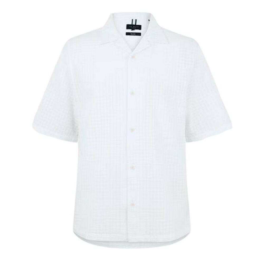 Ted Baker Mens Geometric Shirt / White